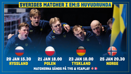 Så spelar Sverige i huvudrundan